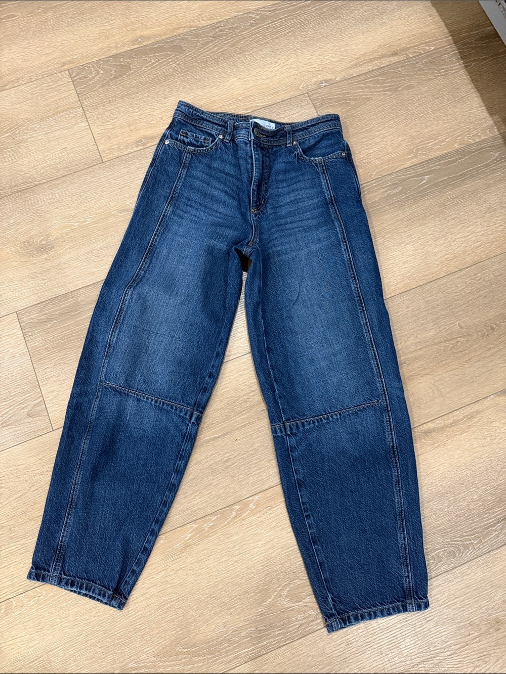 LOFT The Barrel High Rise Jeans 24